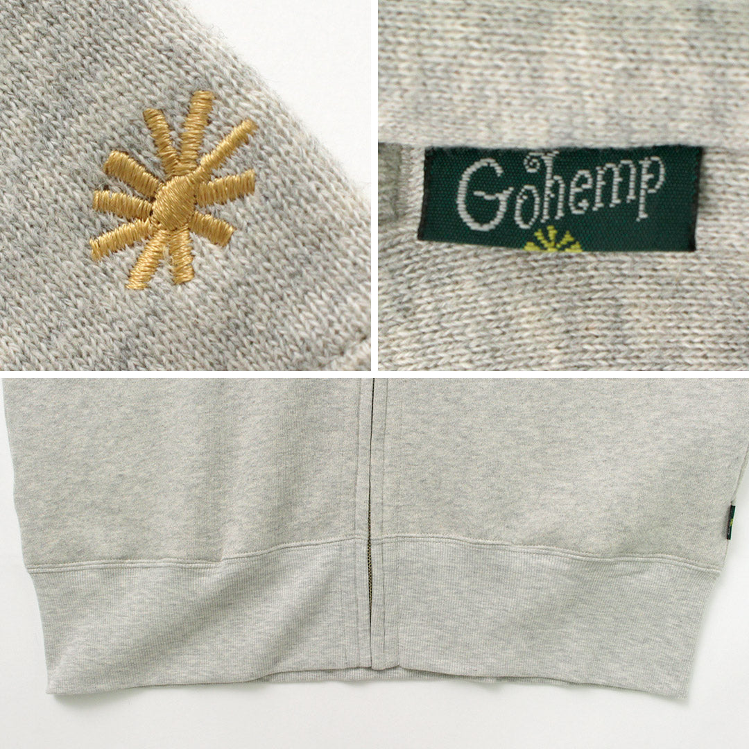 GOHEMP（ゴーヘンプ） 別注 スタンドアップ ジップスウェット