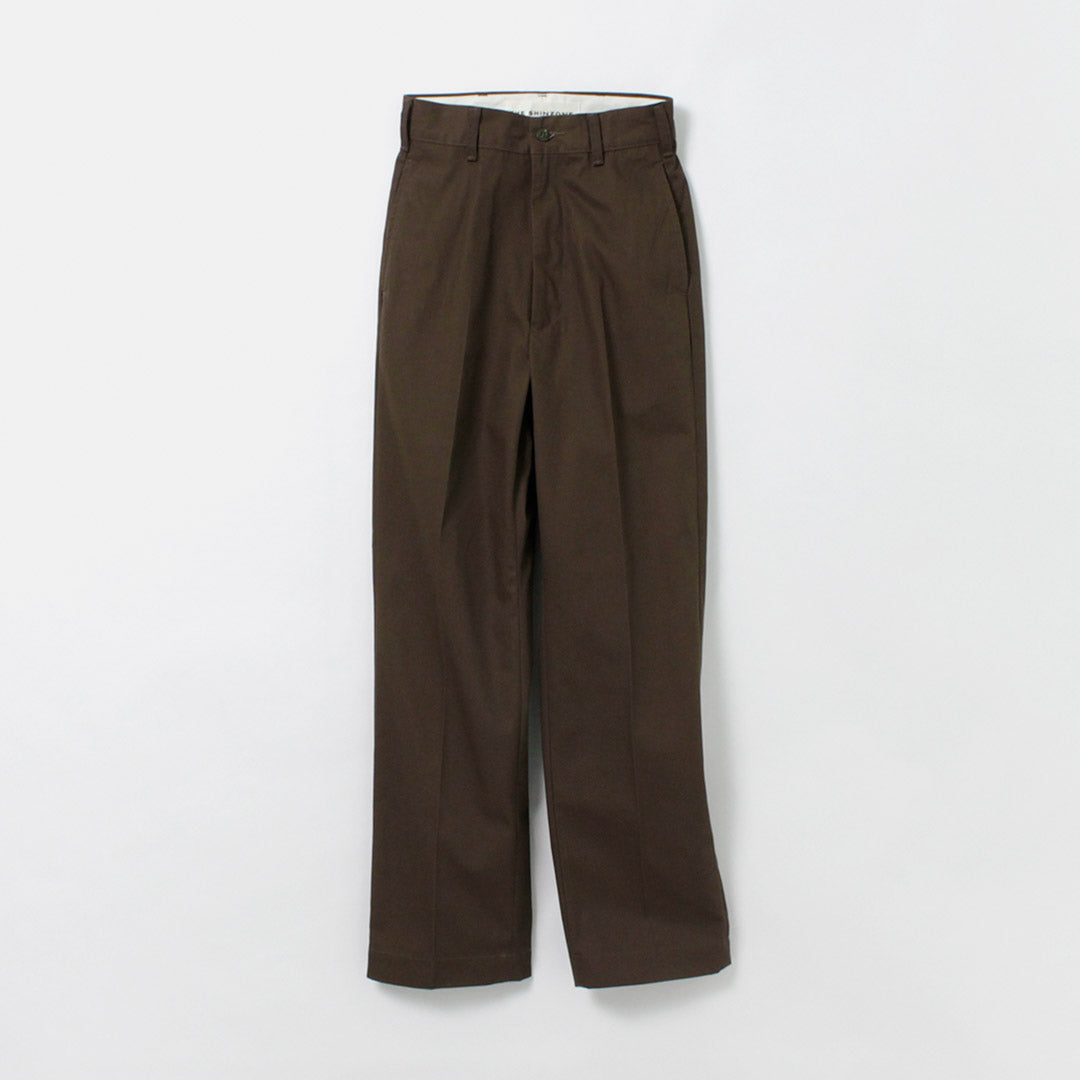 SHINZONE（シンゾーン）ウォッシュド ハイウェスト チノ / レディース ボトムス チノパンツ 無地 23MMSPA07 WASHED HIGH WAIST CHINO