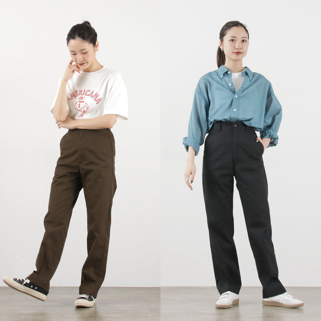 SHINZONE（シンゾーン）ウォッシュド ハイウェスト チノ / レディース ボトムス チノパンツ 無地 23MMSPA07 WASHED HIGH WAIST CHINO