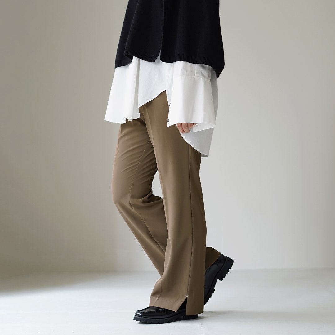 YENN イエン SIDE SLIT SLACKS サイドスリットスラックス YENN（イェン） サイド スリット スラックス / レディース