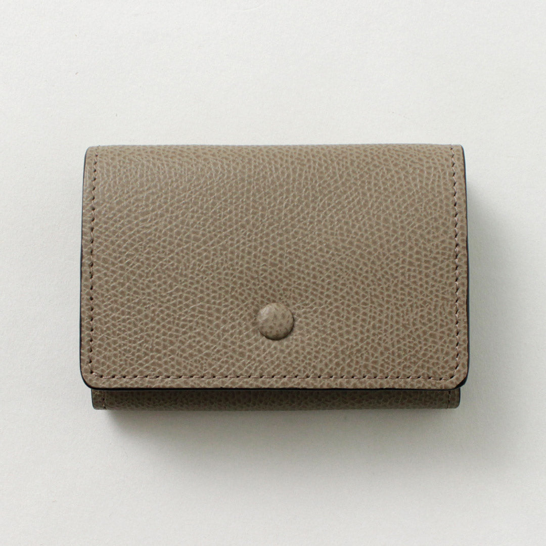 SOPO（ソポ） トリフォード / レディース 財布 小さめ ミニ財布 本革 シンプル 牛革 カーフレザー 日本製 TRIFOLD WALLET-DEG/VAL