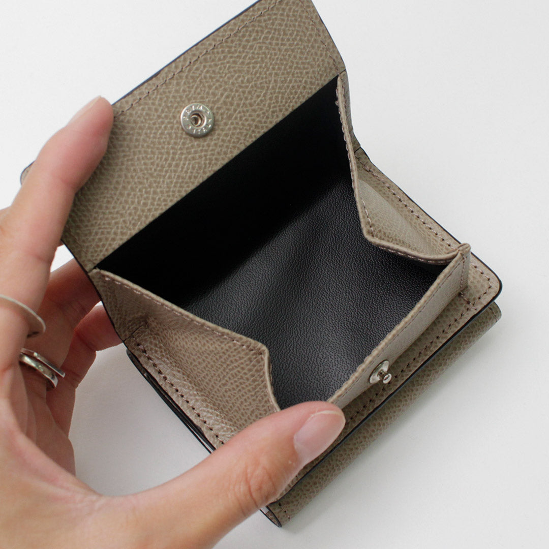 SOPO（ソポ） トリフォード / レディース 財布 小さめ ミニ財布 本革 シンプル 牛革 カーフレザー 日本製 TRIFOLD WALLET-DEG/VAL