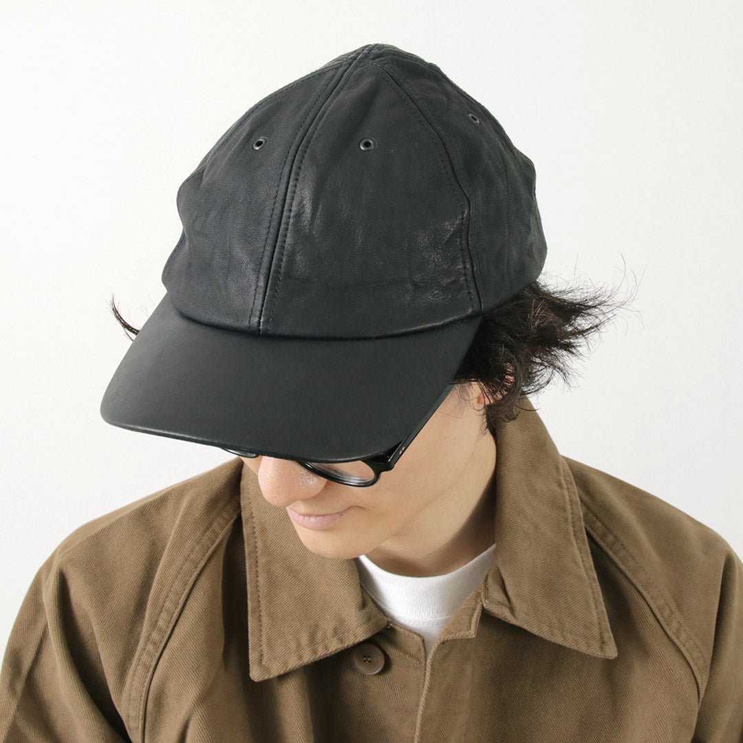 【30％OFF】DECHO（デコー） レザー ボールキャップ