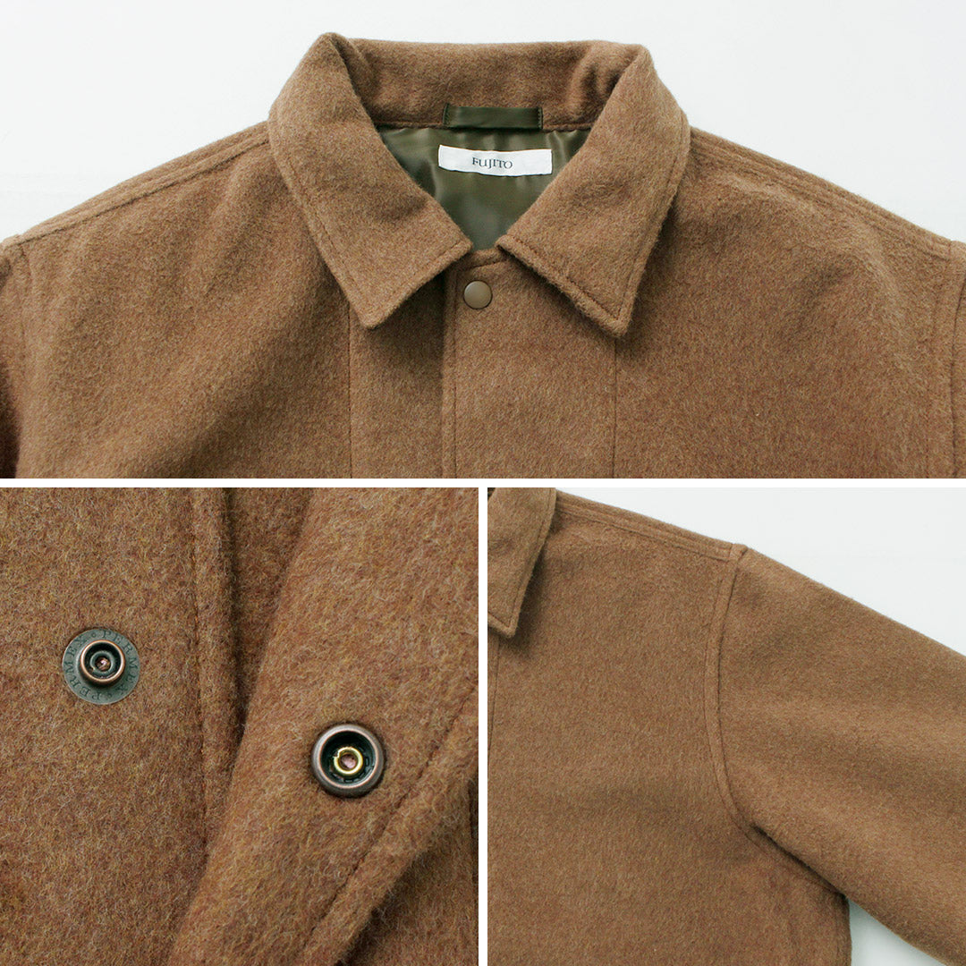 FUJITO（フジト） CPOジャケット トム / メンズ アウター シャツジャケット 綿 コットン 日本製 CPO Jacket Tom