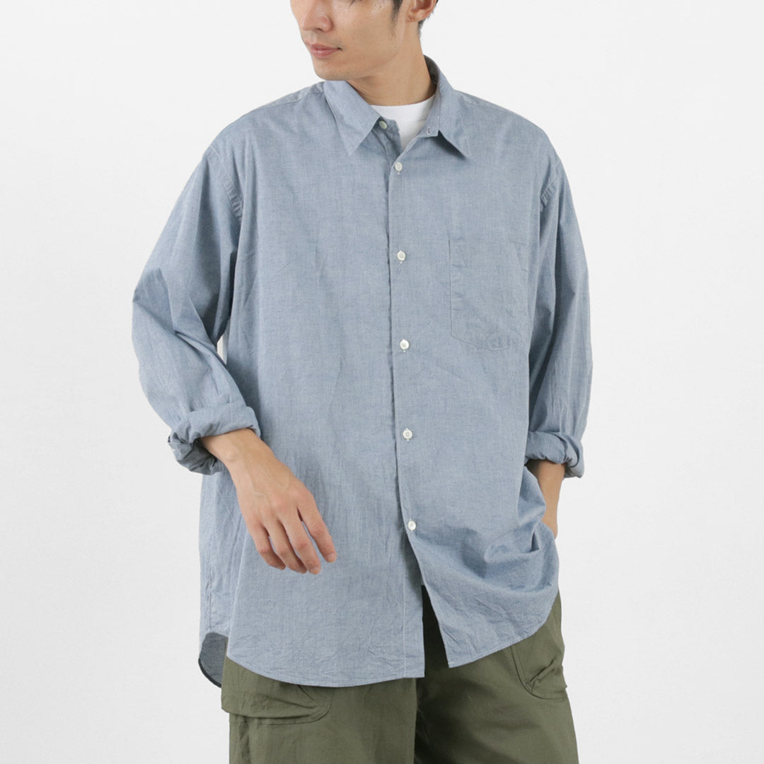 FUJITO（フジト） ビッグサイズ シャツ / レギュラーカラー オーバーシルエット 綿 コットン 無地 日本製 B/S Shirt