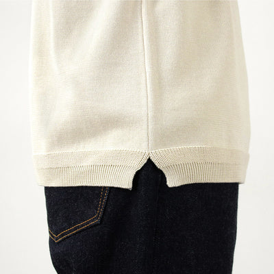 FUJITO（フジト） ロングスリーブ ニットTシャツ / メンズ トップス カットソー 長袖 ロンT 無地 クルーネック 日本製 L/S Knit T-Shirt