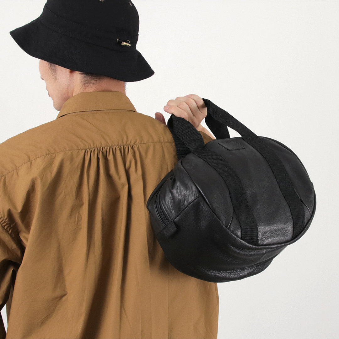 FUJITO（フジト） レザー ヘルメットバッグ / メンズ 鞄 革 日本製 ミリタリーLeather Helmet Bag