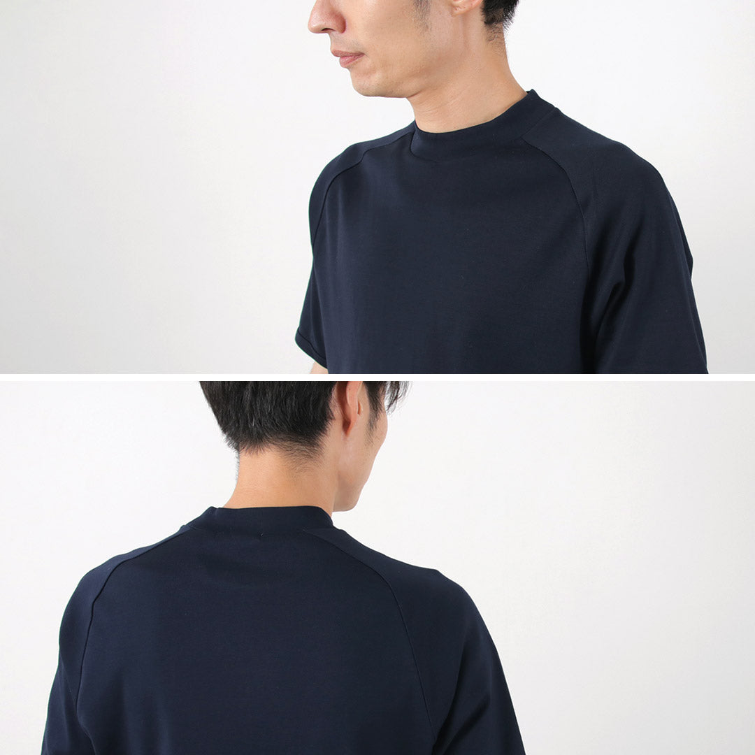 RE MADE IN TOKYO JAPAN（アールイー） パーフェクトインナー ギザ モックネック ハーフスリーブTシャツ Tシャツ / 半袖 メンズ 日本製 Perfect Inner Giza Mock Neck