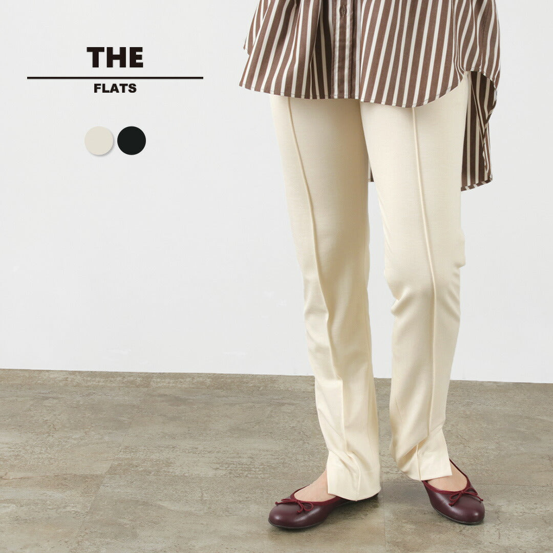 THE FLATS（ザ フラッツ） センターシームパンツ / レディース レギンス ウエストゴム 総ゴム ストレッチ 無地 日本製 CENTER SEAM PANTS