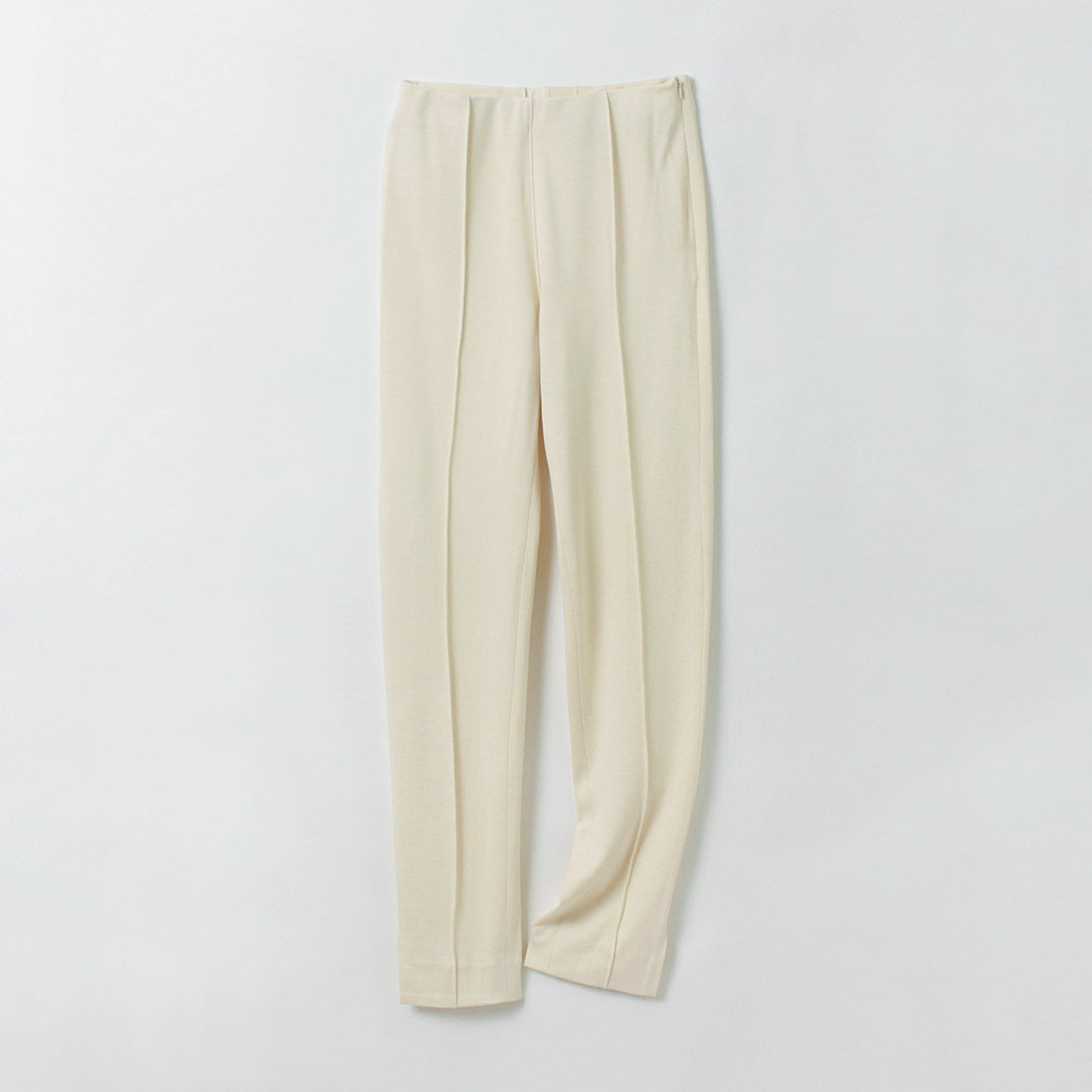 THE FLATS（ザ フラッツ） センターシームパンツ / レディース レギンス ウエストゴム 総ゴム ストレッチ 無地 日本製 CENTER SEAM PANTS