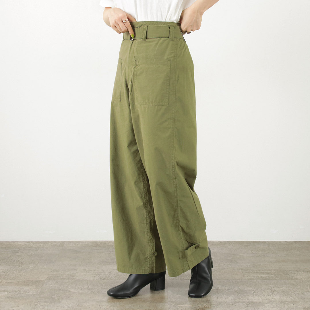 JOHNBULL（ジョンブル） MIL サイクルパンツ / ボトムス レディース オーバーパンツ ウエストゴム イージー 綿 コットン MIL CYCLE PANTS