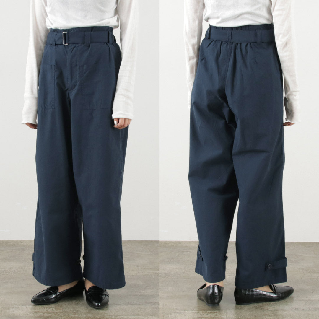 JOHNBULL（ジョンブル） MIL サイクルパンツ / ボトムス レディース オーバーパンツ ウエストゴム イージー 綿 コットン MIL CYCLE PANTS