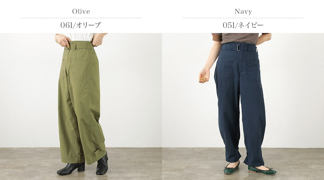 JOHNBULL（ジョンブル） MIL サイクルパンツ / ボトムス レディース オーバーパンツ ウエストゴム イージー 綿 コットン MIL CYCLE PANTS