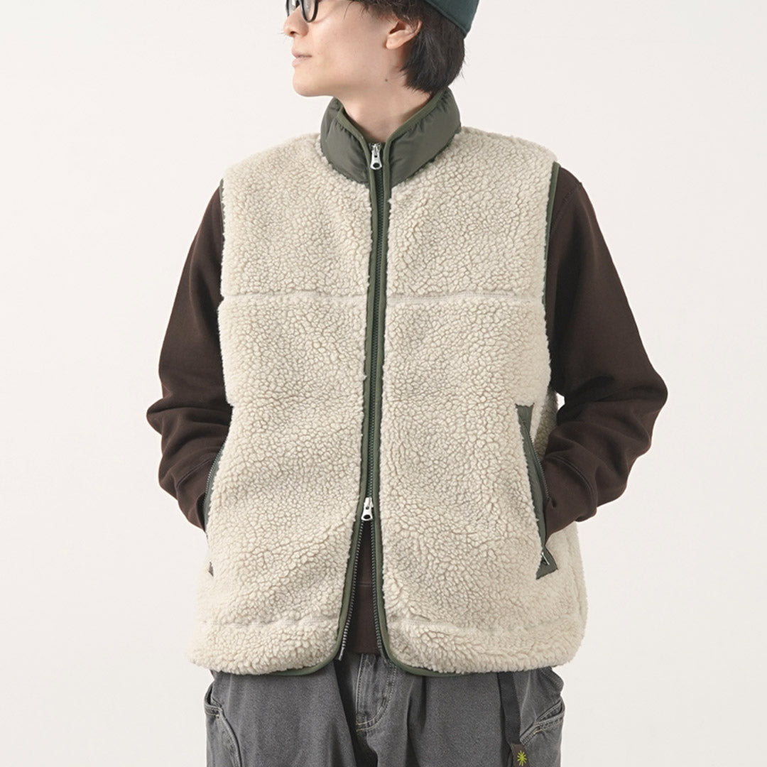 【30％OFF】JOHNBULL（ジョンブル） ボアジップベスト