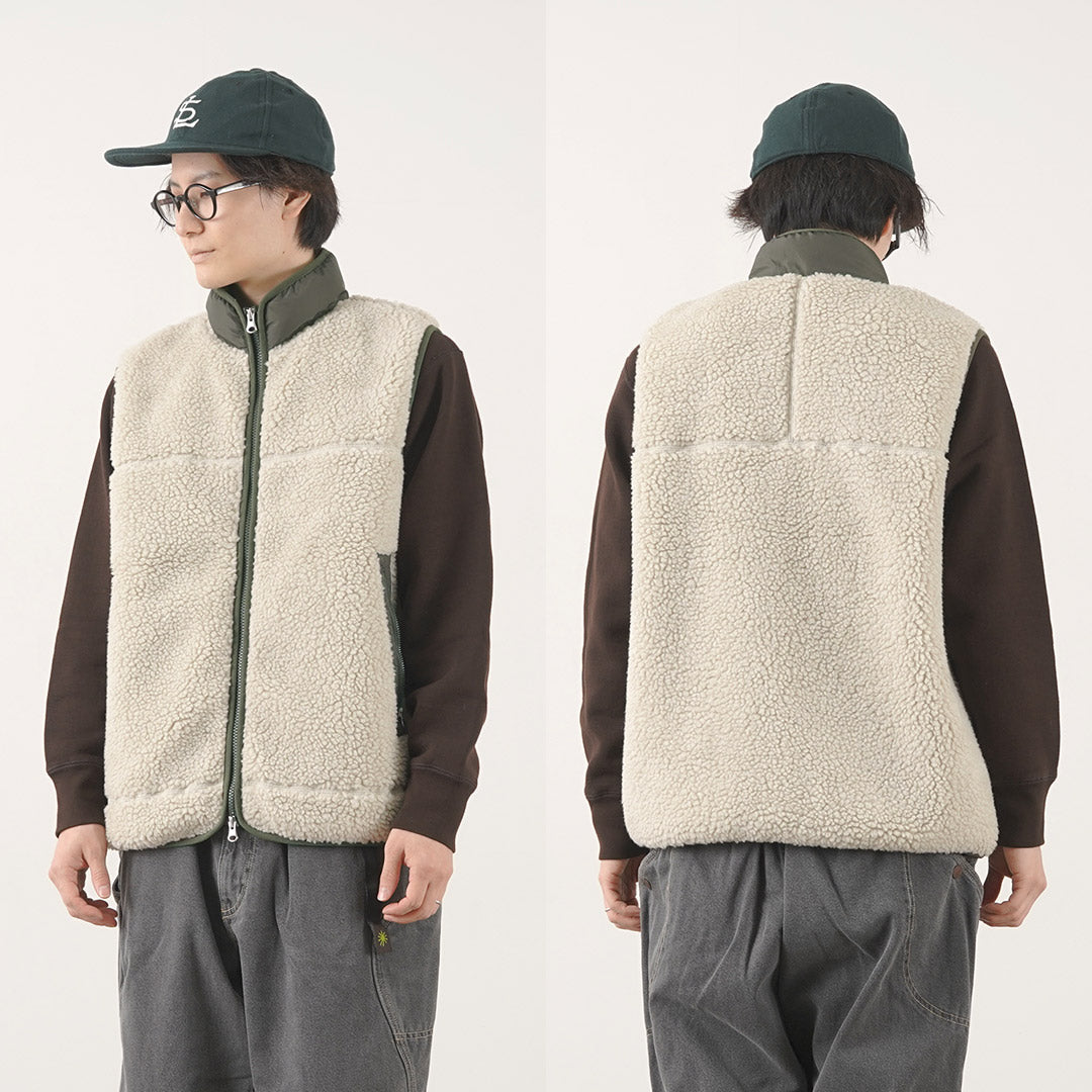 【30％OFF】JOHNBULL（ジョンブル） ボアジップベスト