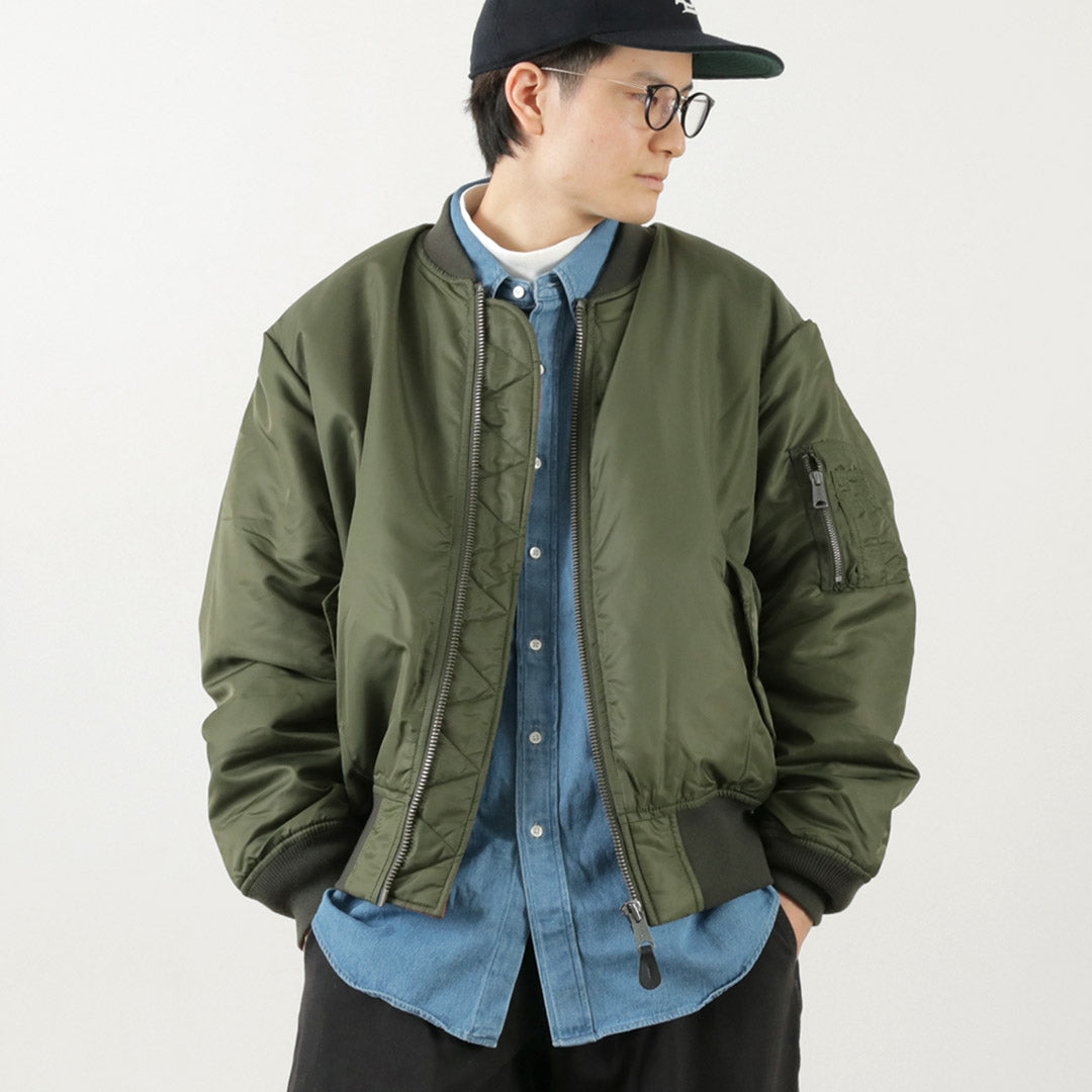 30％OFF】TOP KHAKI（トップカーキ） MA-1 ナイロン フライトジャケット｜ROCOCO ONLINE STORE