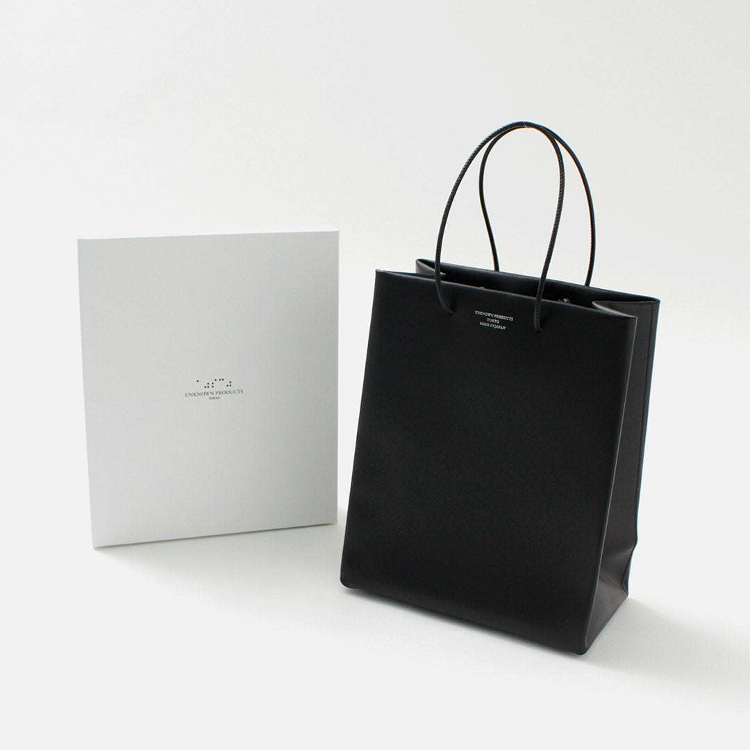 UNKNOWN PRODUCTS（アンノウンプロダクツ） レザー ペーパーバッグ / レディース ハンドバッグ 牛革 本革 Leather Paper Bag