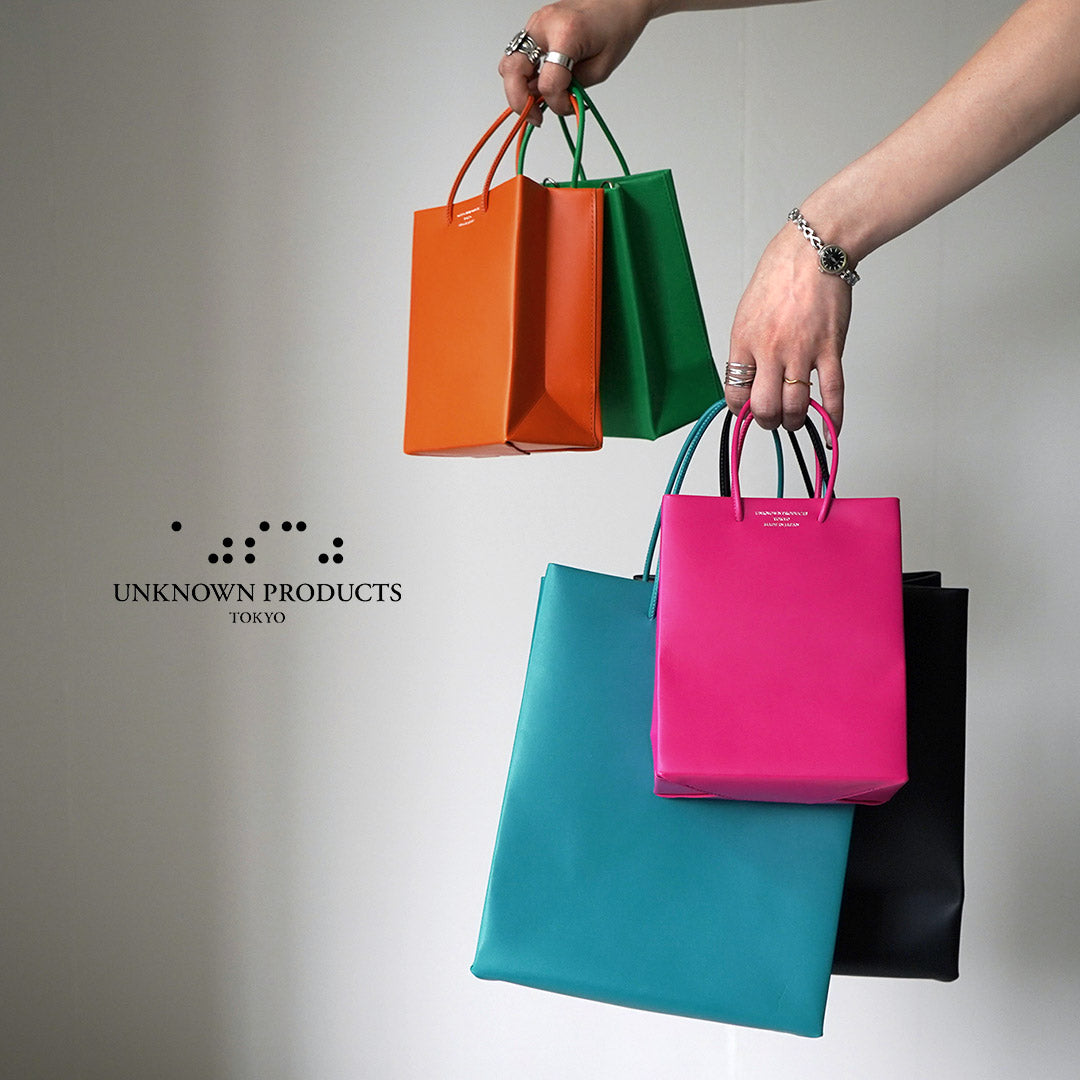 UNKNOWN PRODUCTS（アンノウンプロダクツ） レザー ペーパーバッグ / レディース ハンドバッグ 牛革 本革 Leather Paper Bag