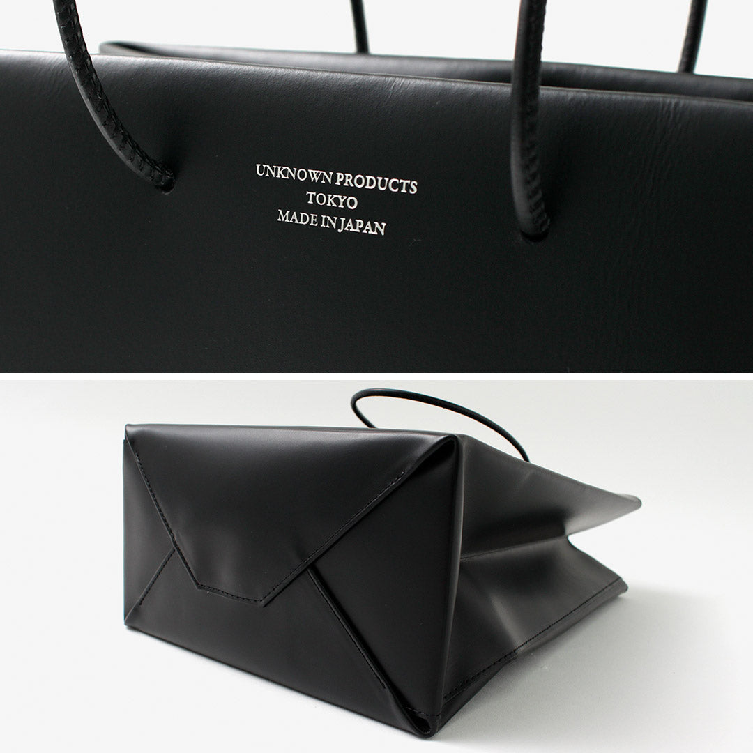 UNKNOWN PRODUCTS（アンノウンプロダクツ） レザー ペーパーバッグ / レディース ハンドバッグ 牛革 本革 Leather Paper Bag