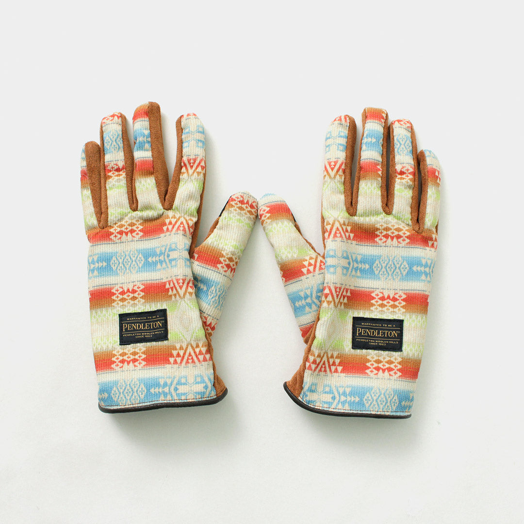 【20％OFF】PENDLETON（ペンドルトン） コーデュロイグローブ レディース / 手袋 ネイティブ柄 フリース スマホ対応 CORDUROY GLOVE LADIES【セール】