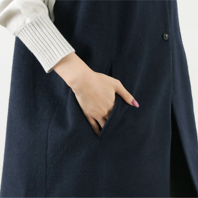 COMMENCEMENT（コメンスメント） ウールベスト / レディース トップス ロング丈 無地 日本製 Wool Vest