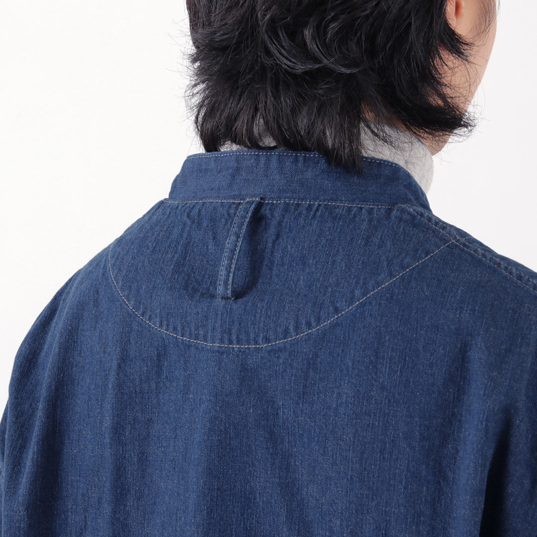 FOB FACTORY（FOBファクトリー） F2435 デニム カンフージャケット / メンズ トップス アウター 9オンス 9oz DENIM KUNG-FU JKT