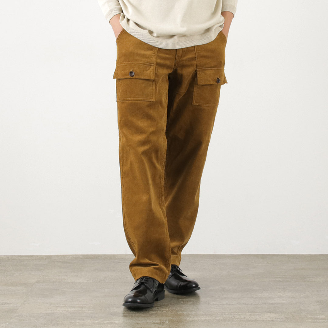 FOB FACTORY（FOBファクトリー） F0523 コーデュロイ ブッシュパンツ / メンズ ボトムス テーパード 綿 コットン CORDUROY BUSH PANTS