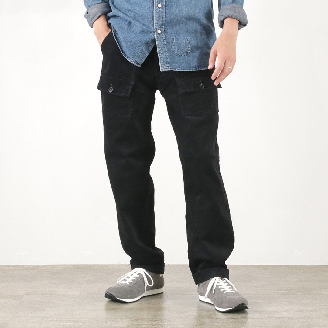 FOB FACTORY（FOBファクトリー） F0523 コーデュロイ ブッシュパンツ / メンズ ボトムス テーパード 綿 コットン CORDUROY BUSH PANTS