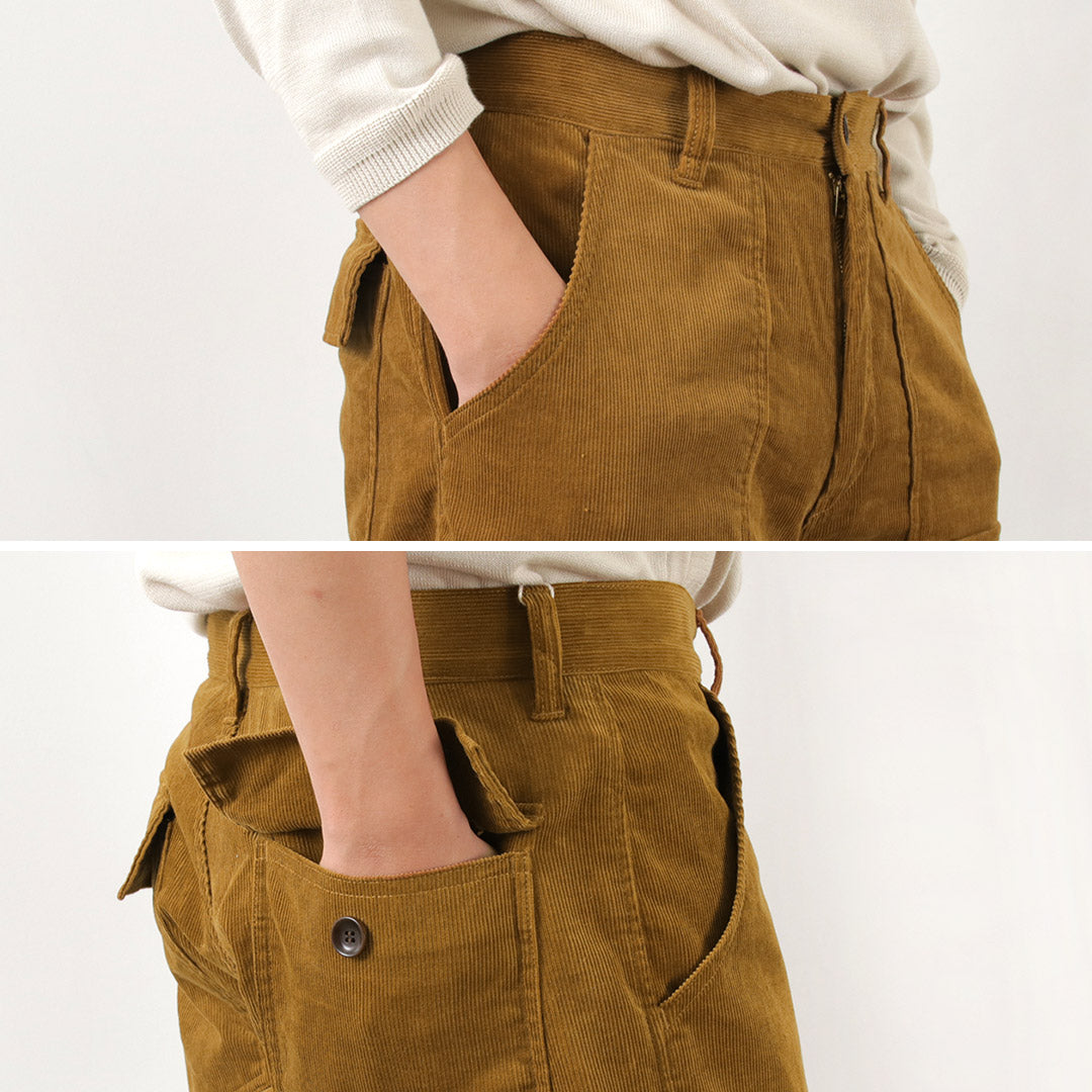 FOB FACTORY（FOBファクトリー） F0523 コーデュロイ ブッシュパンツ / メンズ ボトムス テーパード 綿 コットン CORDUROY BUSH PANTS