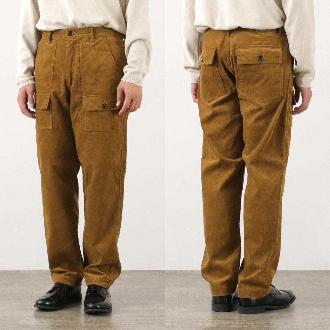 FOB FACTORY（FOBファクトリー） F0523 コーデュロイ ブッシュパンツ / メンズ ボトムス テーパード 綿 コットン CORDUROY BUSH PANTS