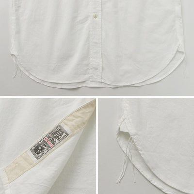 FOB FACTORY（FOBファクトリー） FF3496 オックス ワークシャツ / メンズ 長袖 綿 コットン 日本製 OX WORK SHIRT