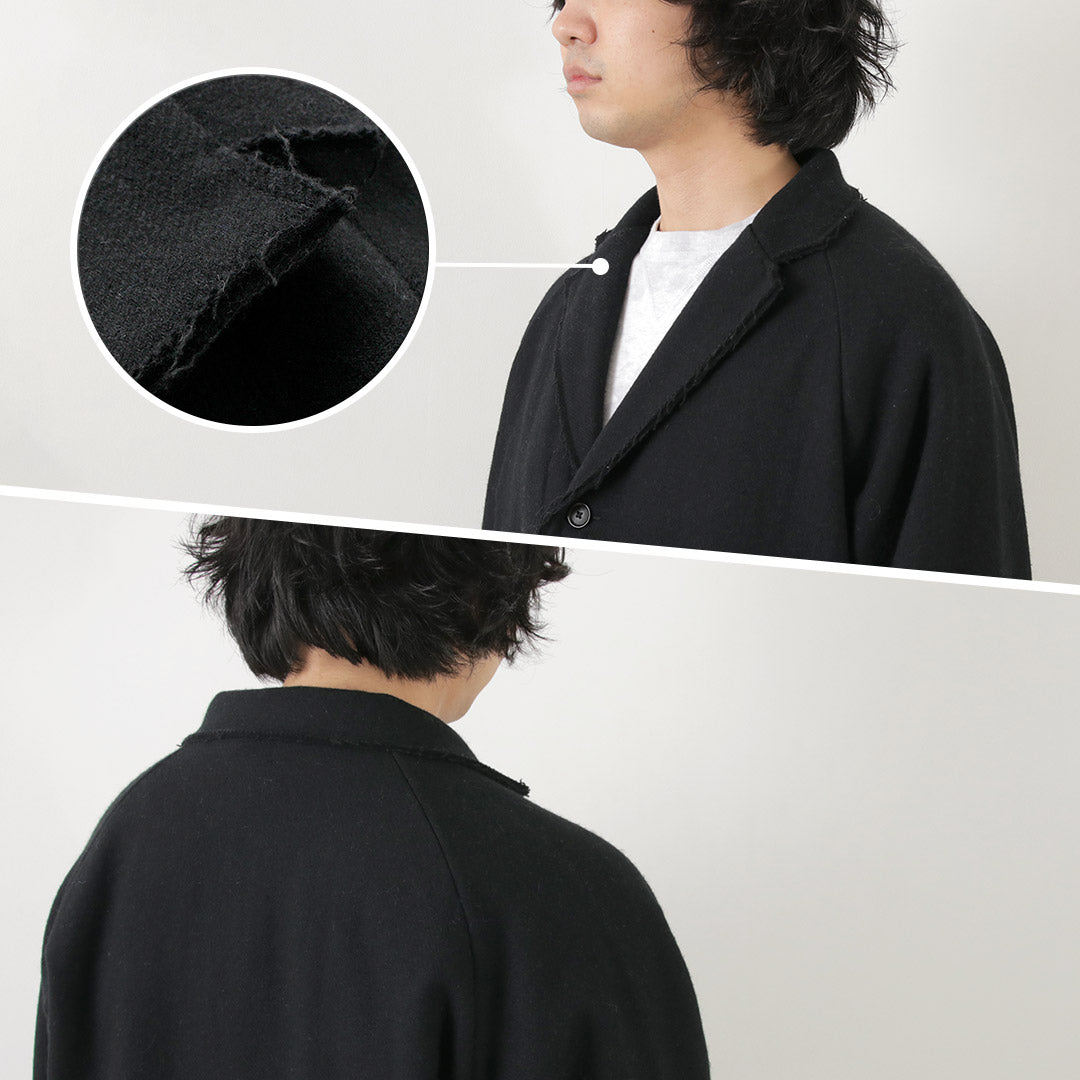 SUNNY SPORTS（サニースポーツ） カットオフ ノッチカラー 2ボタンジャケット / メンズ テーラードジャケット ウール 日本製 cut-off notch collar 2B jacket