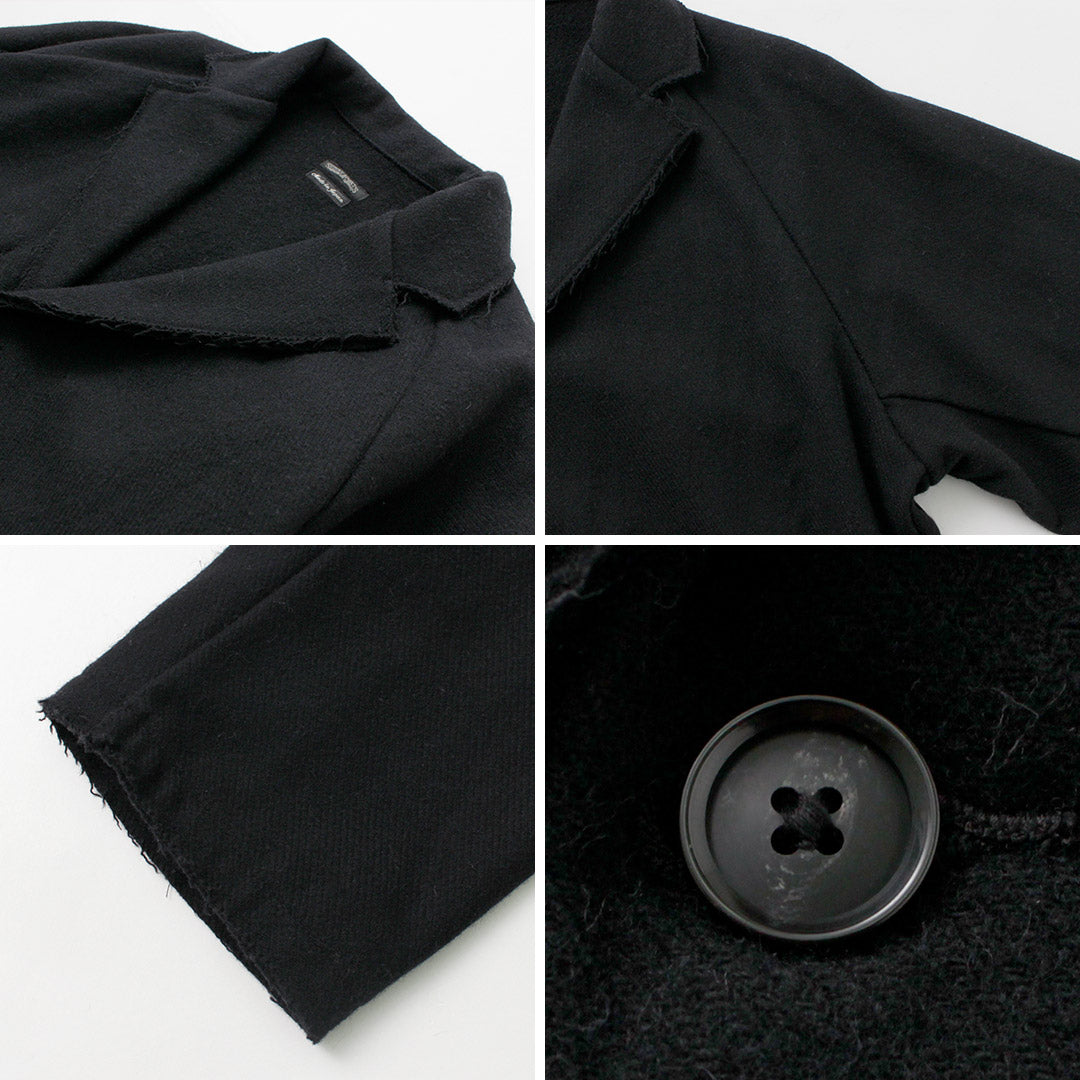 SUNNY SPORTS（サニースポーツ） カットオフ ノッチカラー 2ボタンジャケット / メンズ テーラードジャケット ウール 日本製 cut-off notch collar 2B jacket