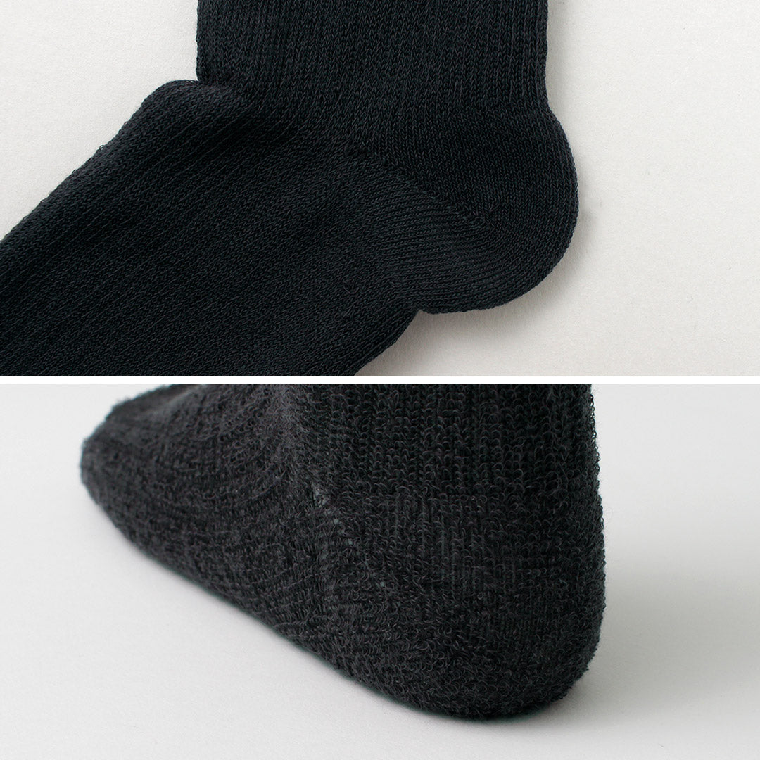 THE FOX（ザ フォックス） The Fox ワッペン ソックス / 靴下 リブ ロゴ レディース 吸湿 パイル コットン オールシーズン The Fox womens sox