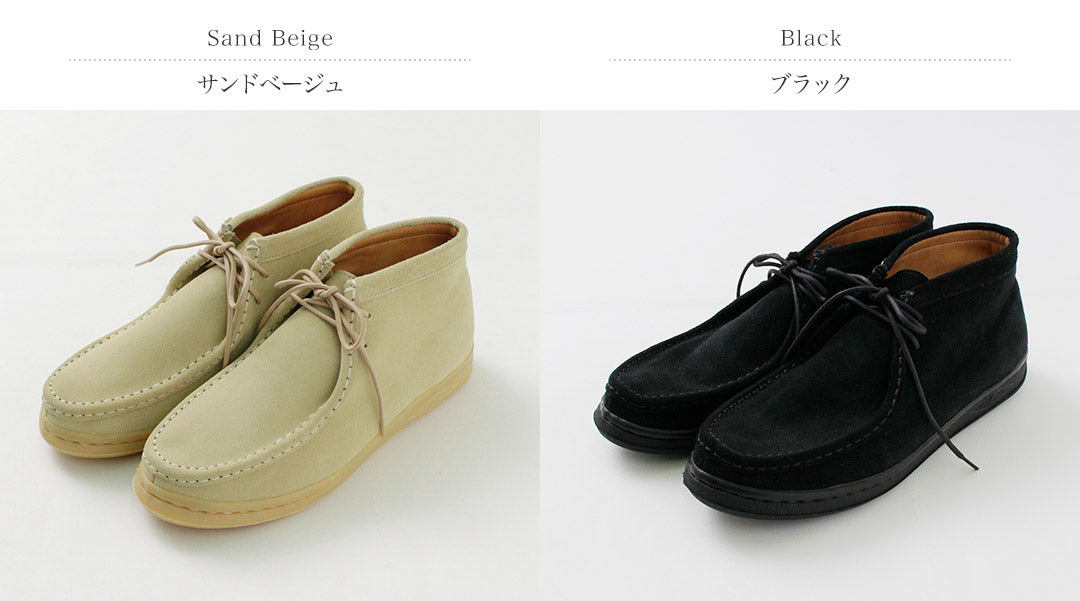 MANEBU（マネブ） ブーミッド スウェード チャッカシューズ / モカシン ワラビー メンズ レディース 靴 牛革 BOO MID SUEDE