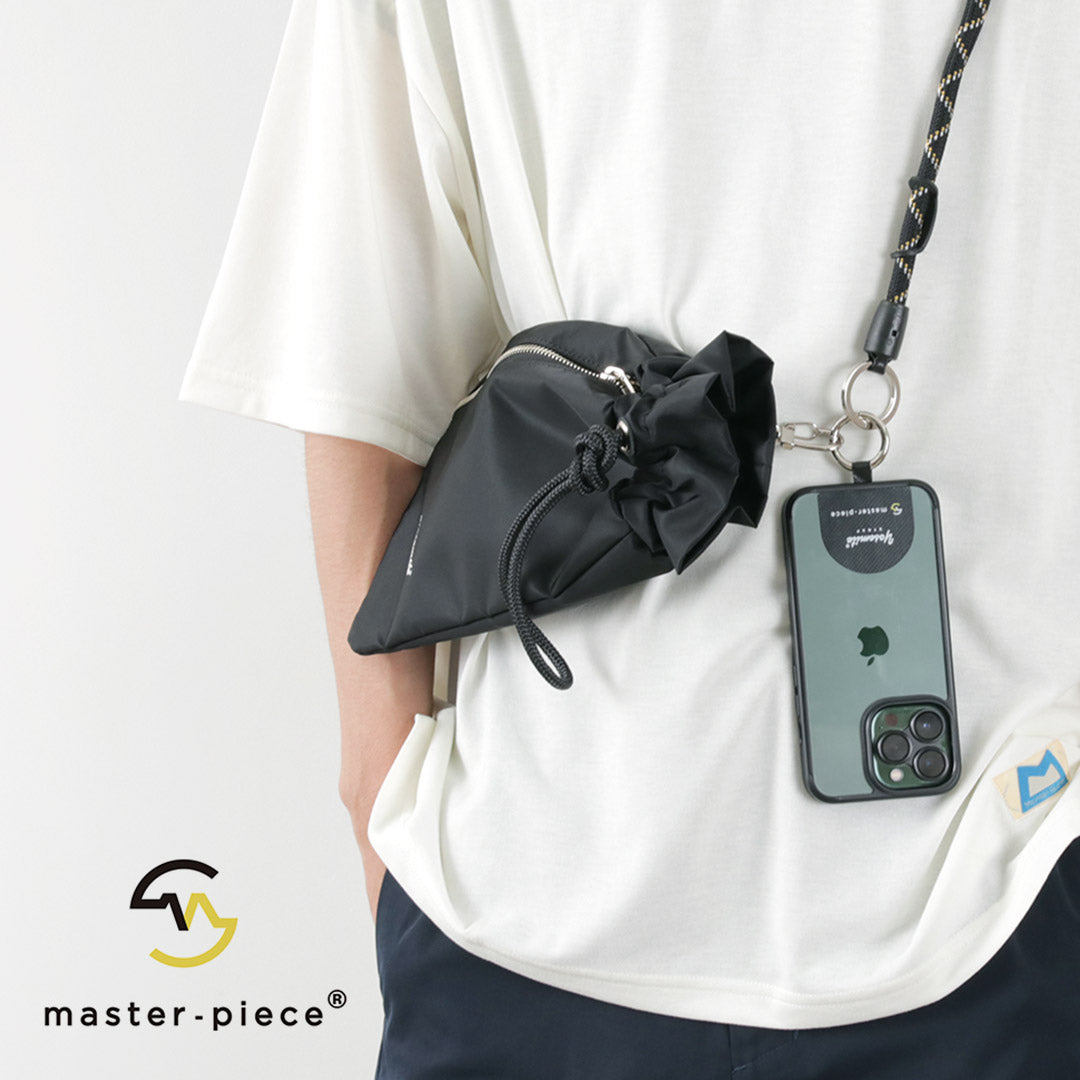 MASTER-PIECE（マスターピース） YOSEMITE STRAP×master-piece 巾着&モバイルストラップ / スマホストラップ ショルダー 斜めがけ 肩掛け 首掛け 挟む 紐 ストラップホルダー