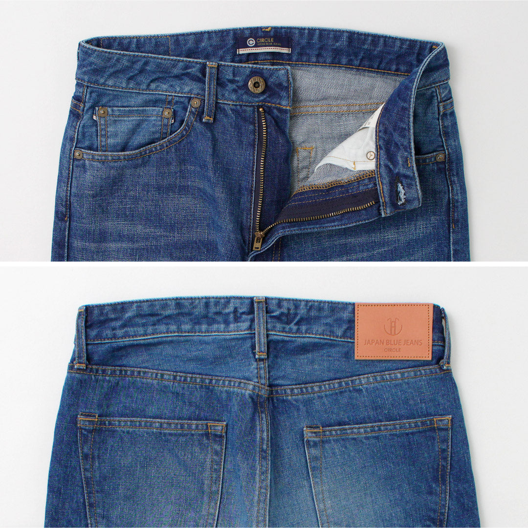 JAPAN BLUE JEANS（ジャパンブルージーンズ） J504 サークル ルーズ 12.5oz アフリカ綿セルヴィッチ ユーズドウォッシュ / メンズ デニム パンツ ボトムス