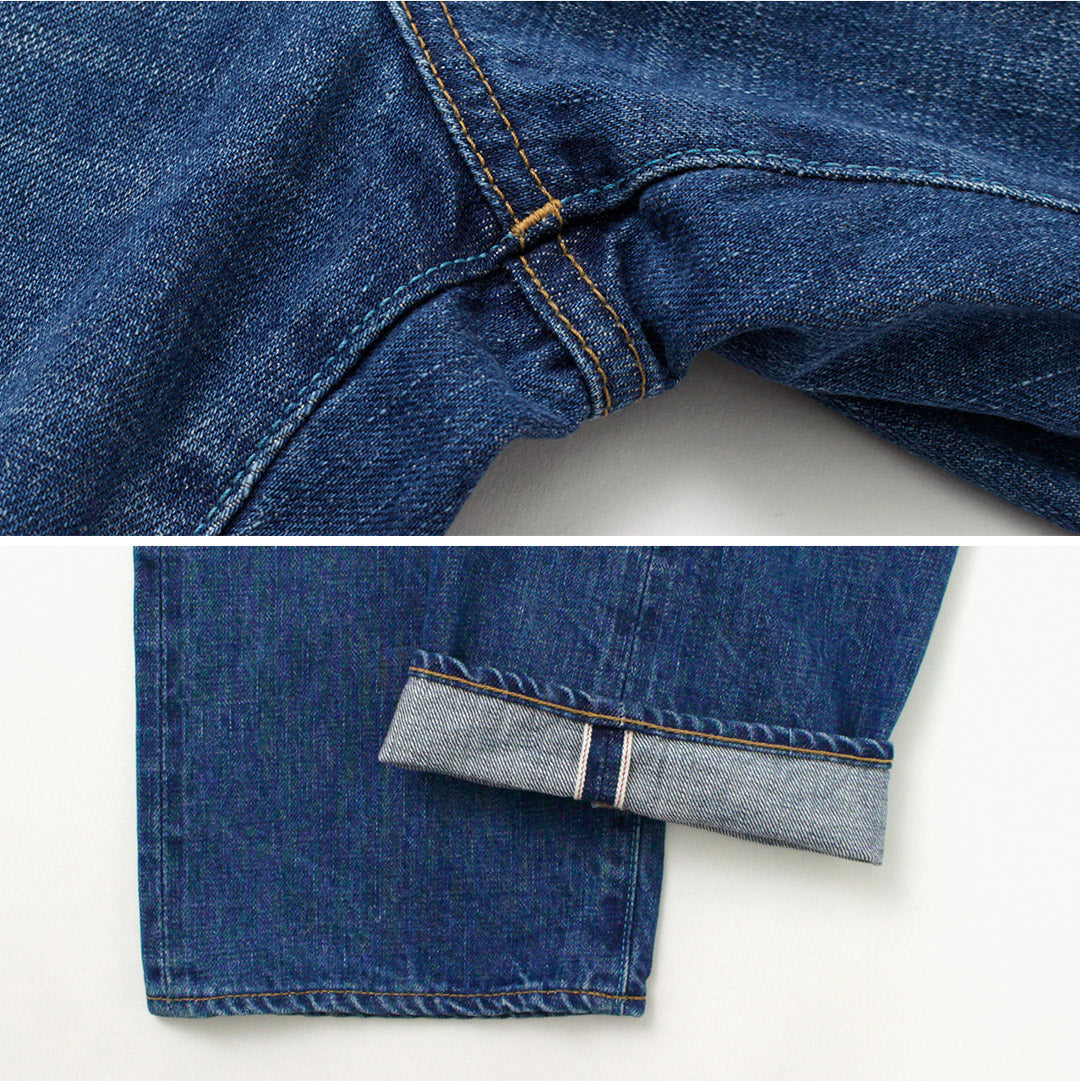 JAPAN BLUE JEANS（ジャパンブルージーンズ） J504 サークル ルーズ 12.5oz アフリカ綿セルヴィッチ ユーズドウォッシュ / メンズ デニム パンツ ボトムス