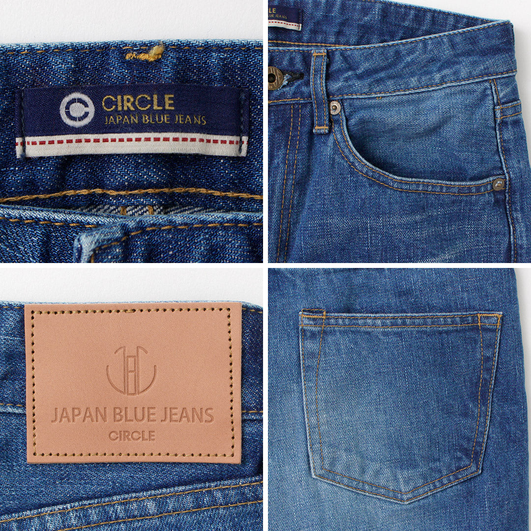 JAPAN BLUE JEANS（ジャパンブルージーンズ） J504 サークル ルーズ 12.5oz アフリカ綿セルヴィッチ ユーズドウォッシュ / メンズ デニム パンツ ボトムス