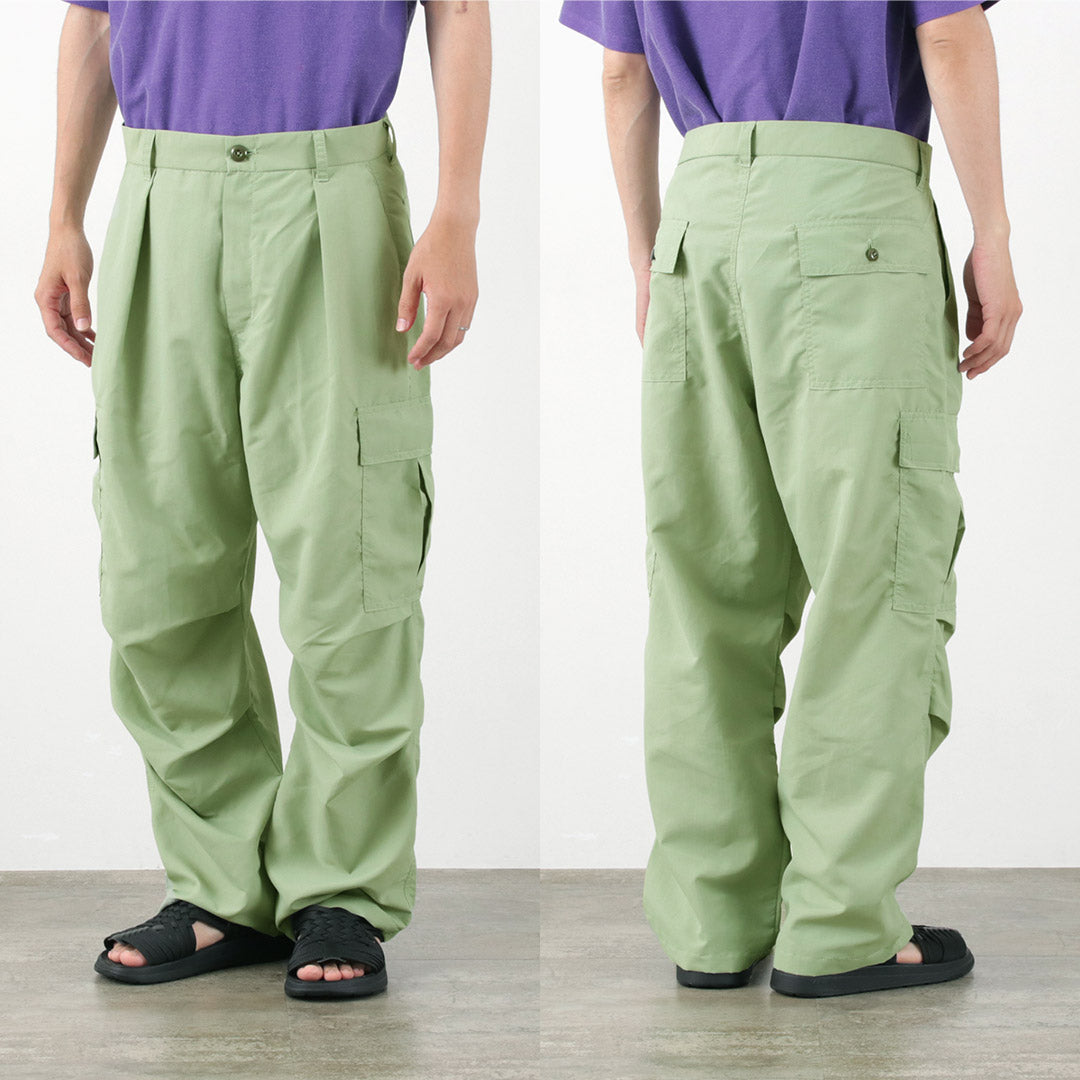 MELPLE（メイプル） バークレー カーゴパンツ リップストップナイロン / メンズ ミリタリー M65 撥水 軽量 日本製 Berkeley Cargo Pants