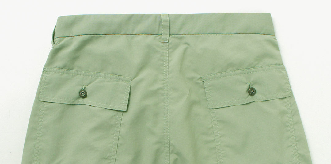 MELPLE（メイプル） バークレー カーゴパンツ リップストップナイロン / メンズ ミリタリー M65 撥水 軽量 日本製 Berkeley Cargo Pants