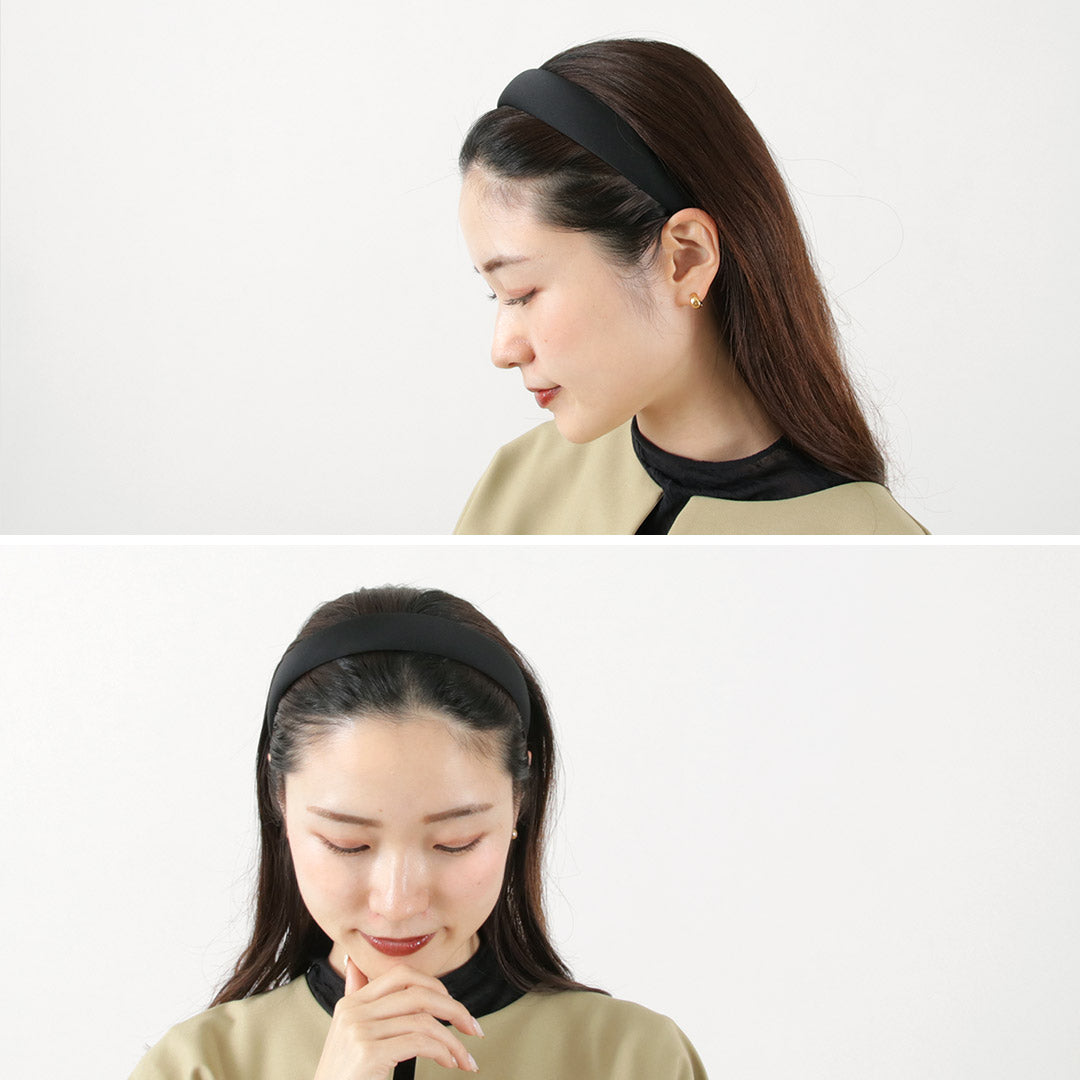 TRESSE（トレス） レア サテンカチューシャ / レディース ヘアアクセサリー 太め シンプル 無地 オケージョン LEA Satin Headband