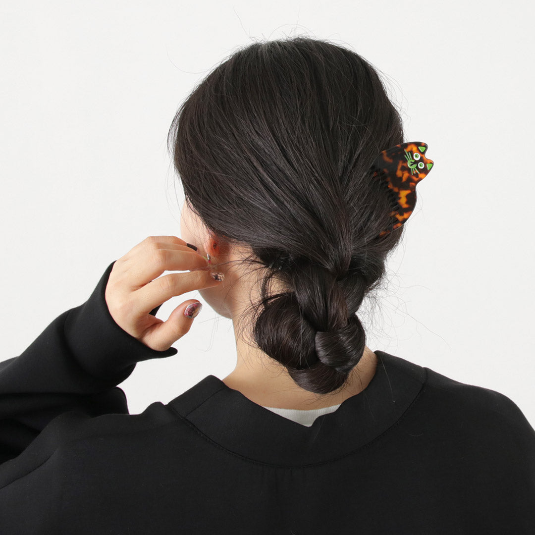 TRESSE（トレス） ラ・ペンニュ シャ / レディース ヘアアクセ コーム ネコ 猫 べっ甲 Le Peigne Chat