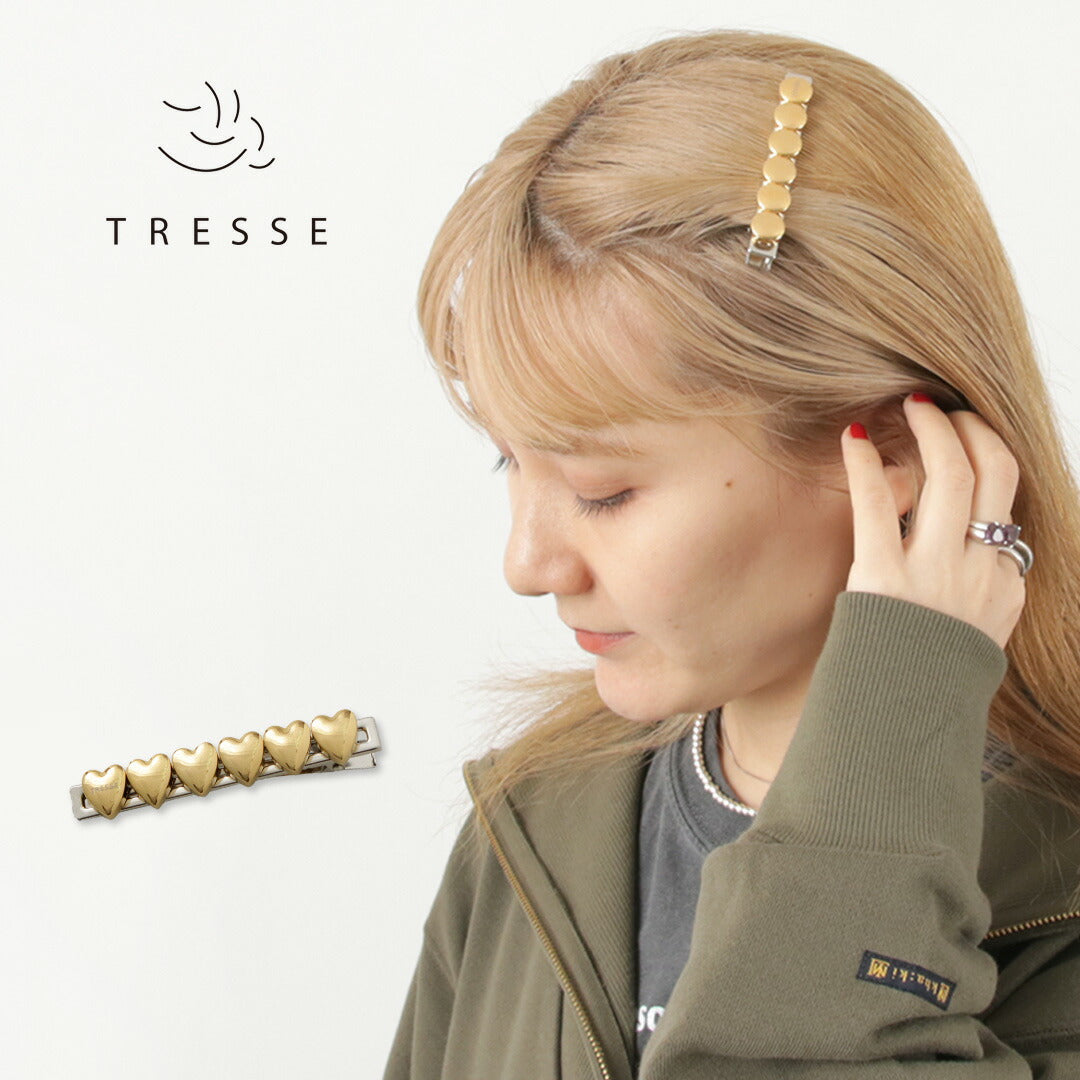 TRESSE（トレス） ルイーズ ヘアピン / レディース ヘアアクセサリー ハート サークル ステンレス オケージョン LOUISE Haie