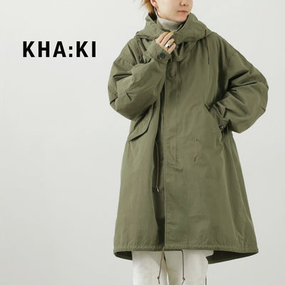 KHA:KI（カーキ） ニュータイプ-65 コート / レディース アウター ミリタリー フィールドコート ロング 長め 羽織 無地 New TYPE-65 Coat