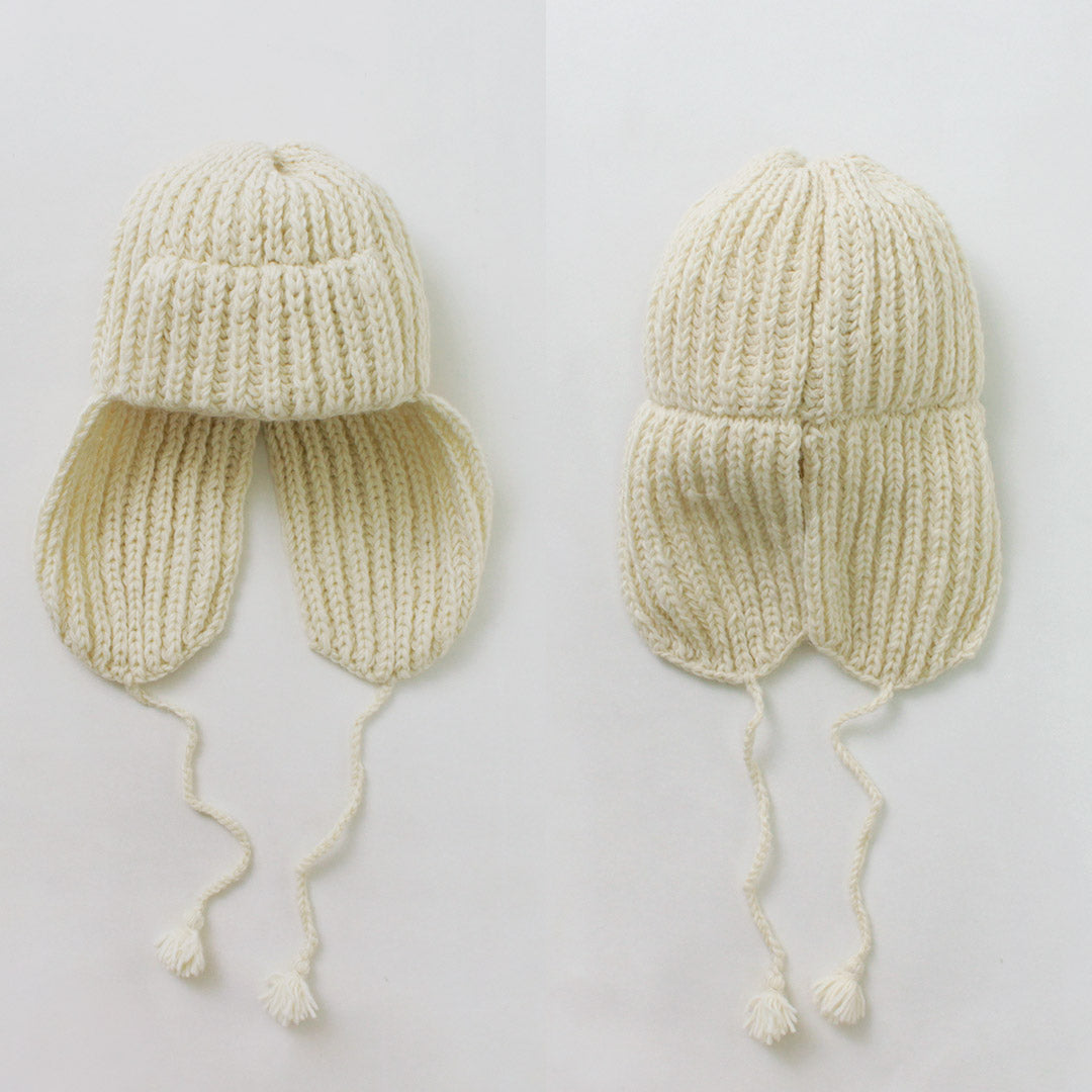 50％OFF】KHA:KI（カーキ） ハンドニット フライトキャップ｜ROCOCO