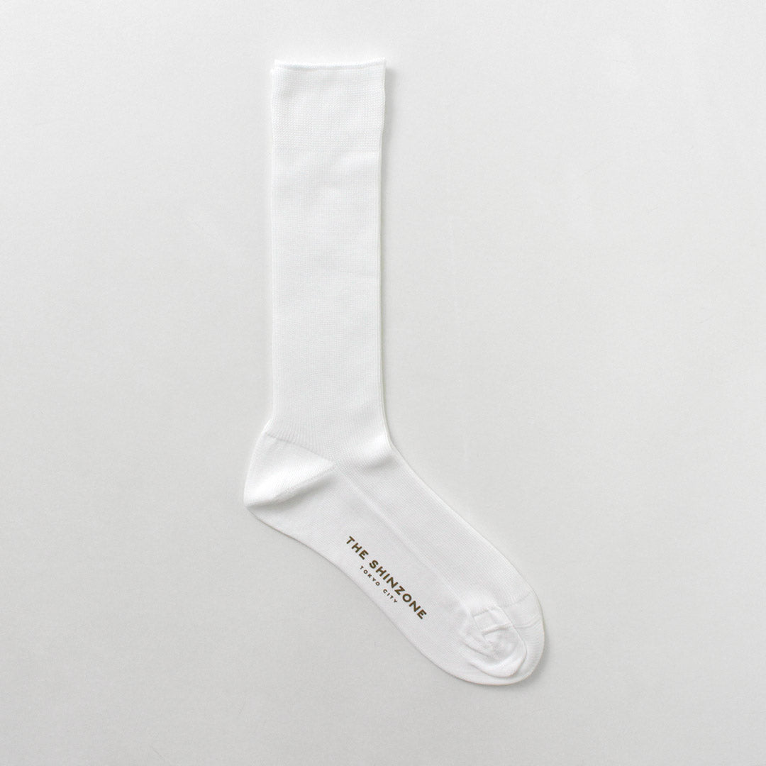 SHINZONE（シンゾーン） ミリタリー ソックス / ロングソックス 薄手 靴下 リブ レディース 日本製 23SMSIT01 MILITARY SOCKS