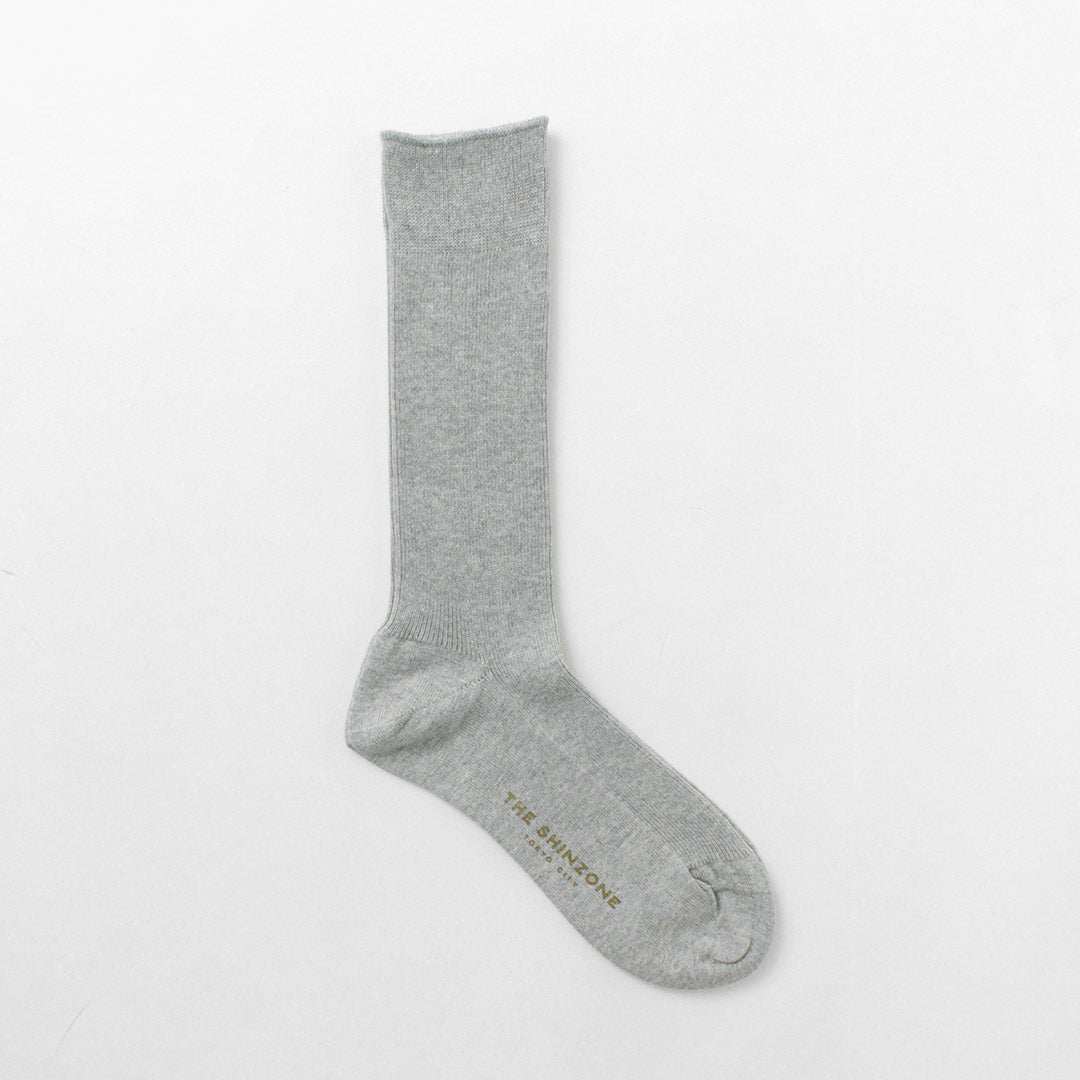 SHINZONE（シンゾーン） ミリタリー ソックス / ロングソックス 薄手 靴下 リブ レディース 日本製 23SMSIT01 MILITARY SOCKS