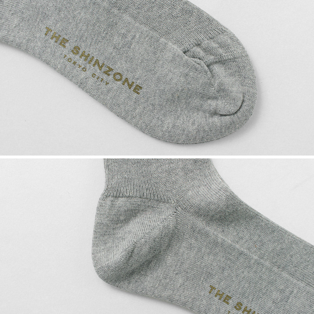 SHINZONE（シンゾーン） ミリタリー ソックス / ロングソックス 薄手 靴下 リブ レディース 日本製 23SMSIT01 MILITARY SOCKS