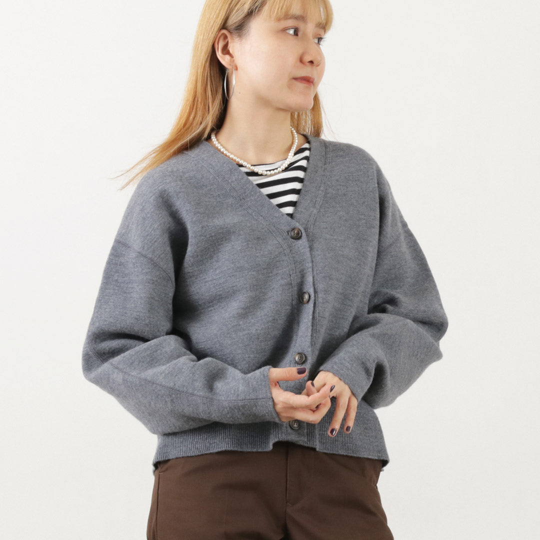 SHINZONE（シンゾーン） ケープリン ニット カーディガン / レディース 長袖 ウール 羽織 秋冬 日本製 22AMSNI11 CAPELIN KINT CARDIGAN